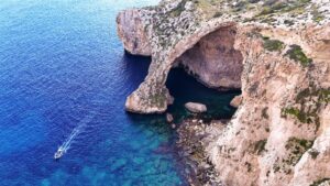 blue grotto malta private boat trip crystal clear water caves snorkeling scenic coastline